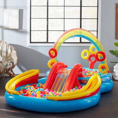 💧Family Size Inflatable Pool-96"L x 75"W x 43"H