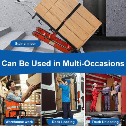 500W-850W📦Motor Power Heavy Duty Folding Stair Climber Cart Hand Trolley