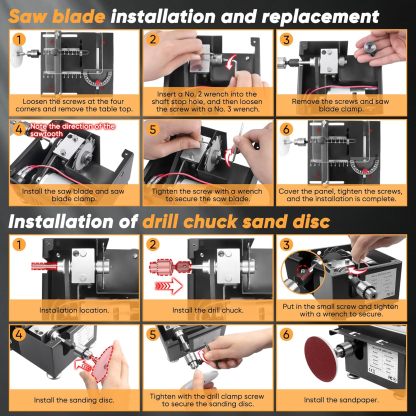 ⚡Mini Table Saw- Drilling All-in-One Machine, for Wood/PCB/Acrylic/Plastic