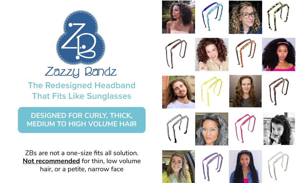 Zazzy Bandz, The REDESIGNED Headband That Fits Like Sunglasses