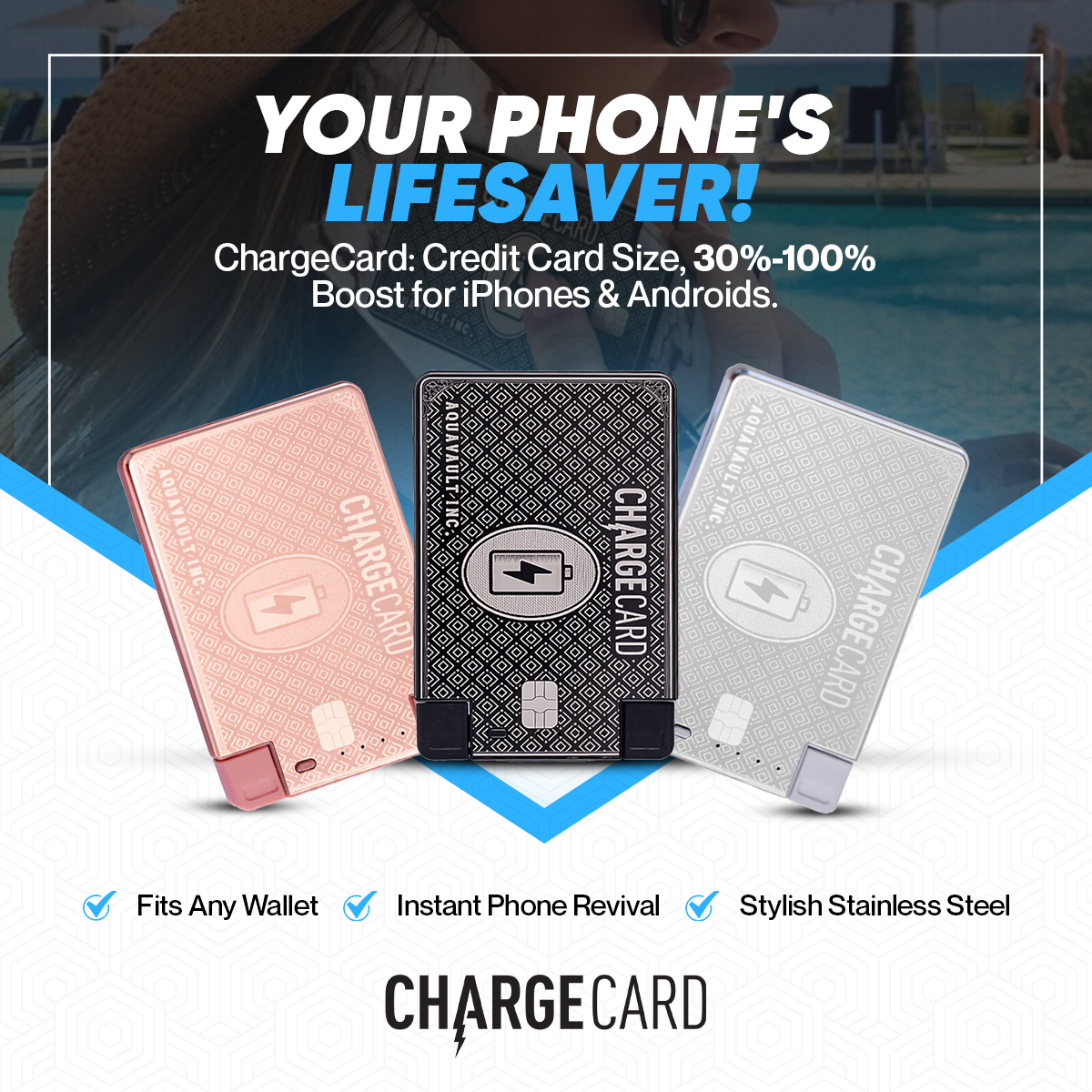ChargeCard® - World's Thinnest Portable Charger