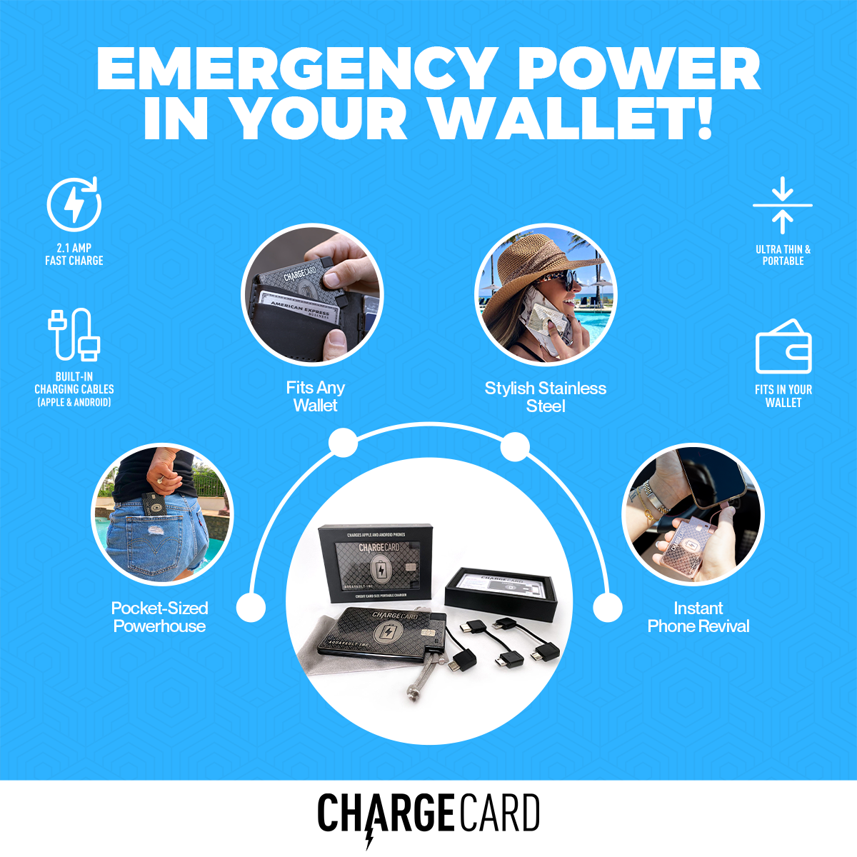 ChargeCard® - World's Thinnest Portable Charger
