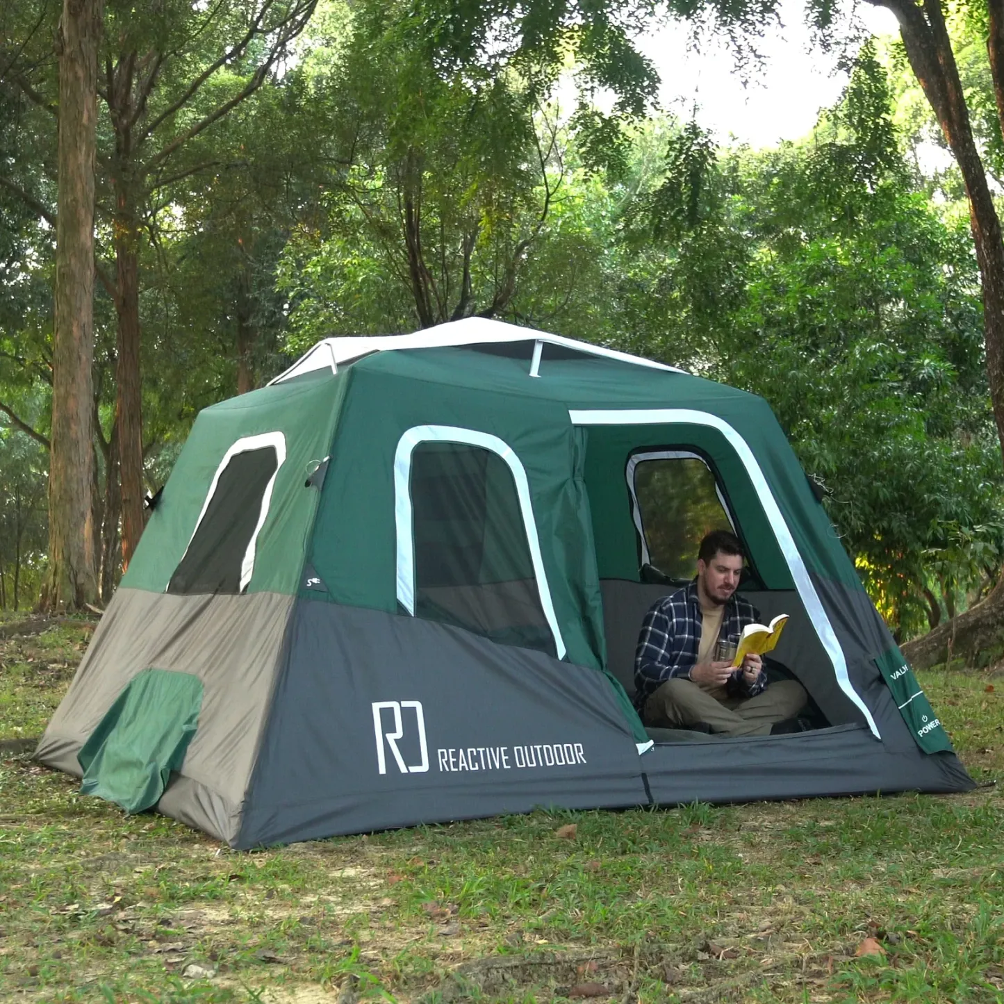 🔥2-Step Cabin Tent⛺Easiest, Fastest 1-Person Setup Inflatable Cabin Tent