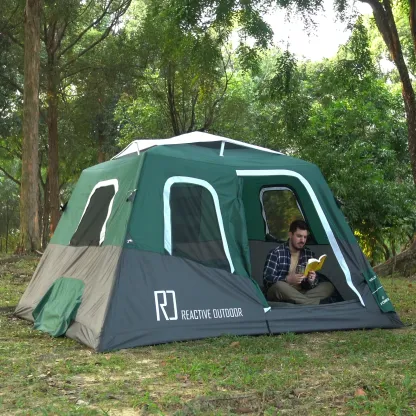 🔥2-Step Cabin Tent⛺Easiest, Fastest 1-Person Setup Inflatable Cabin Tent