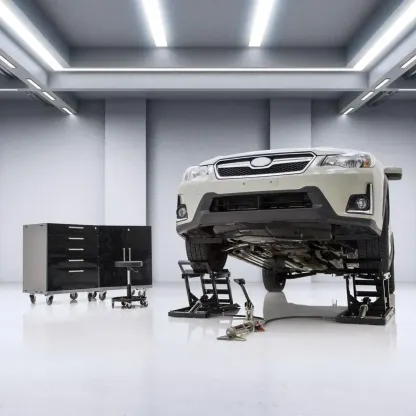 💥Per Pair Capacity Hydraulic Underbody Access Car Lift with Ramp - 3,000 lbs