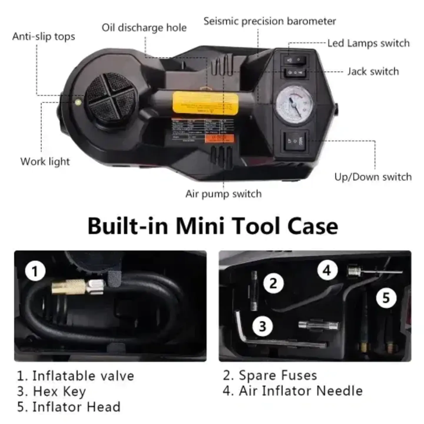 💥 New Year Sale🔥3-in-1 Electric Hydraulic Car Jack