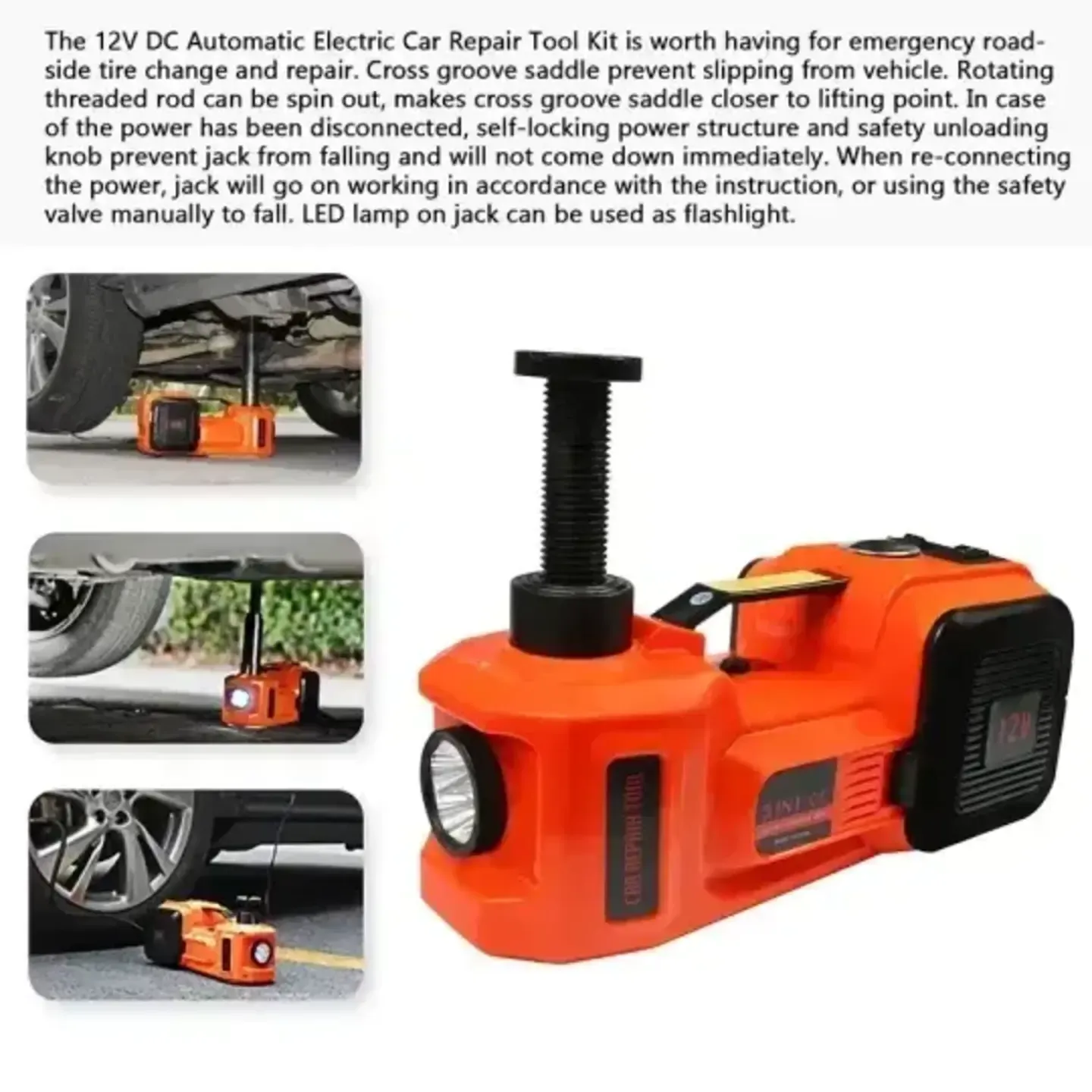 💥 New Year Sale🔥3-in-1 Electric Hydraulic Car Jack