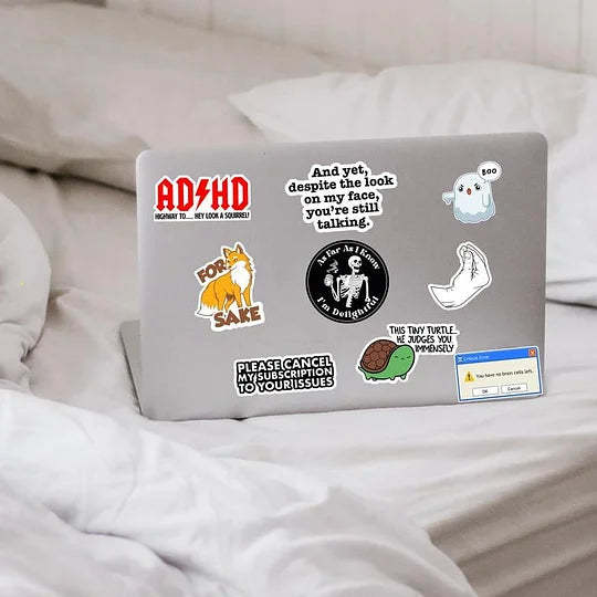 🎉Set of 130 Pcs Funny Saying Stickers