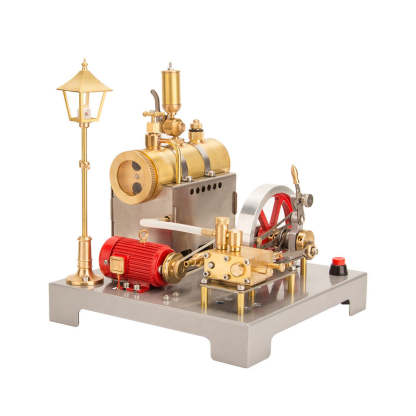 🚂RETROL DIY Steam Beam Engine Model with Boiler & Centrifugal Flyball Governor Model Assembly Kit