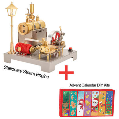 🚂RETROL DIY Steam Beam Engine Model with Boiler & Centrifugal Flyball Governor Model Assembly Kit