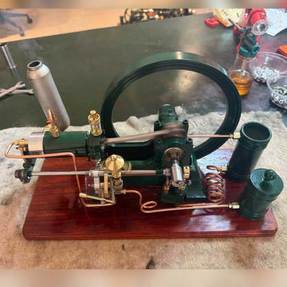 🚜RETROL 16cc Horizontal 4-Stroke Diesel Stationary Engine Model Water-Cooled ICE Engine D16