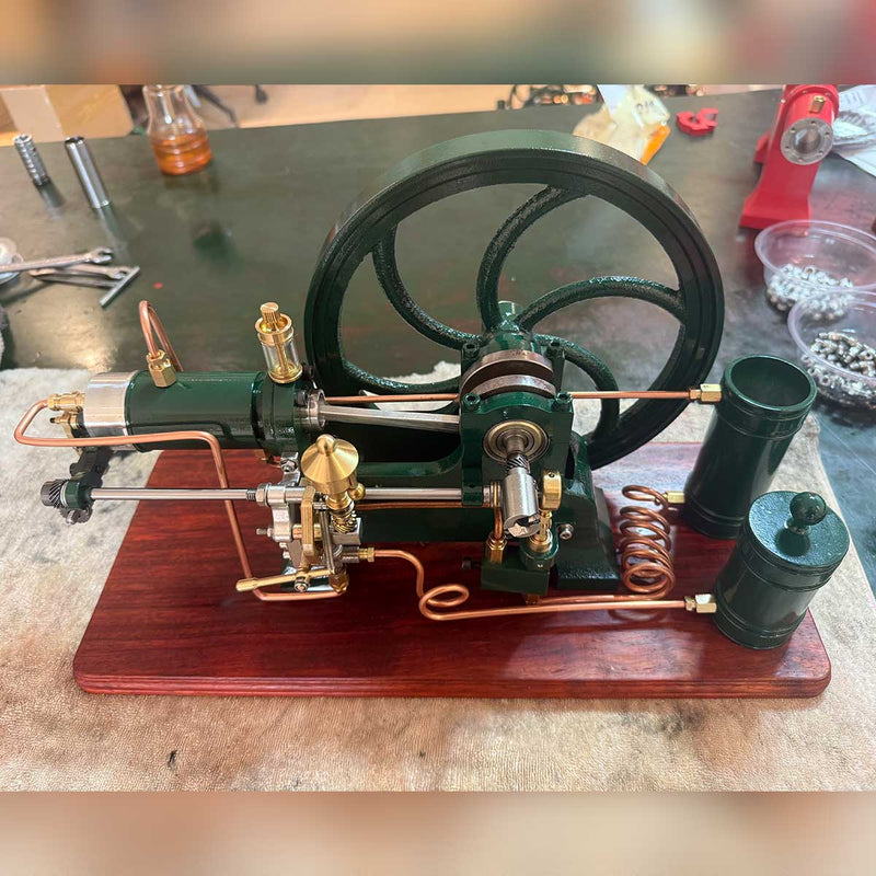 🚜RETROL 16cc Horizontal 4-Stroke Diesel Stationary Engine Model Water-Cooled ICE Engine D16