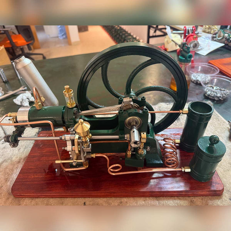 🚜RETROL 16cc Horizontal 4-Stroke Diesel Stationary Engine Model Water-Cooled ICE Engine D16