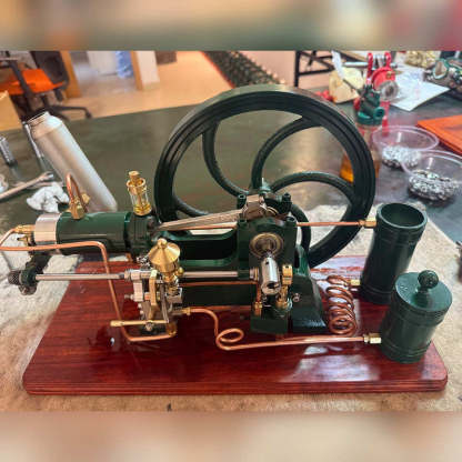 🚜RETROL 16cc Horizontal 4-Stroke Diesel Stationary Engine Model Water-Cooled ICE Engine D16