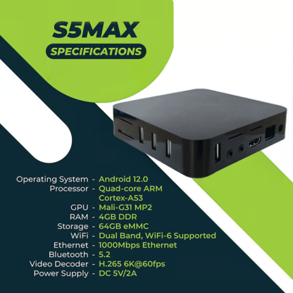 Last Day Promotion 49% OFF⏰S5 Max Smart 6K TV Box
