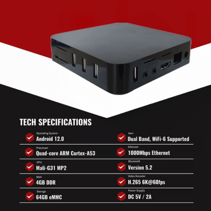 Last Day Promotion 49% OFF⏰S5 Max Smart 6K TV Box