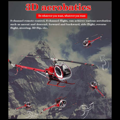 🚁JCZK 300C-B 2.4G 6CH 3D Aerobatics RC Helicopter Two Blades Airplane (RTF)