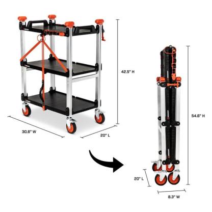 3 Shelf Folding Cart