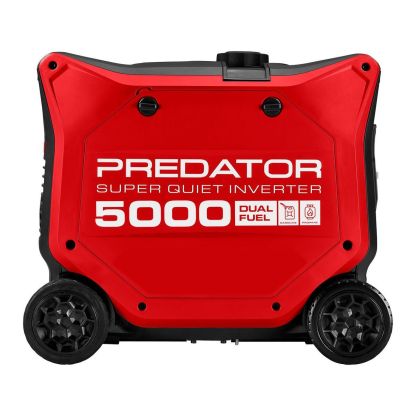 PREDATOR 5000 Watt Dual-Fuel SUPER QUIET Inverter Generator with Remote Start and CO SECURE Technology