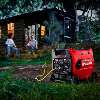 PREDATOR 5000 Watt Dual-Fuel SUPER QUIET Inverter Generator with Remote Start and CO SECURE Technology