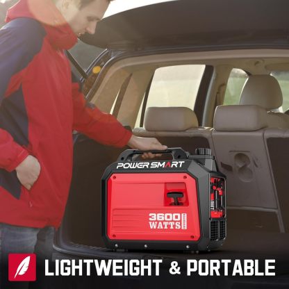 PowerSmart 3600-Watt Portable Inverter Generator with Quiet