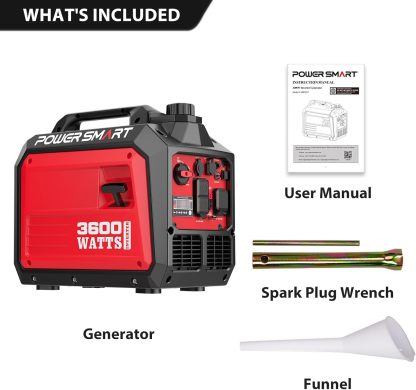 PowerSmart 3600-Watt Portable Inverter Generator with Quiet
