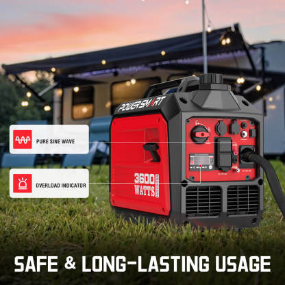 PowerSmart 3600-Watt Portable Inverter Generator with Quiet