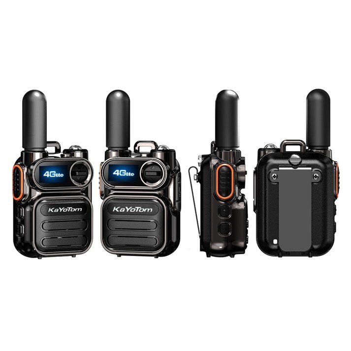 KaYoTom M11 Global Walkie Talkie Unlimited Range Encrypted Two-Way Radio - 72H Battery, HD Audio, Lightweight & LED Flashlight, 172 Countries Coverage
