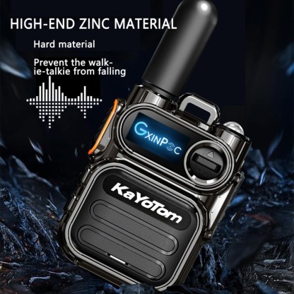 KaYoTom M11 Global Walkie Talkie Unlimited Range Encrypted Two-Way Radio - 72H Battery, HD Audio, Lightweight & LED Flashlight, 172 Countries Coverage
