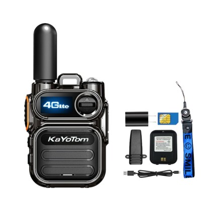 KaYoTom M11 Global Walkie Talkie Unlimited Range Encrypted Two-Way Radio - 72H Battery, HD Audio, Lightweight & LED Flashlight, 172 Countries Coverage