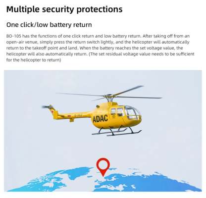 TOUCAN RC HOBBY Flywing BO105 RC Helicopter
