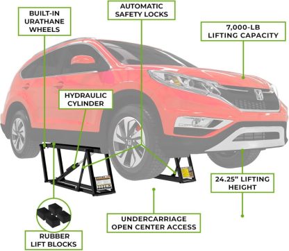 7000 lb Capacity Portable Car Lift
