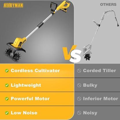Cordless Tiller Electric Cultivator