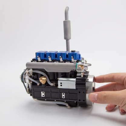 CISON L4-175 17.5cc Miniature OHV Four-cylinder Four-Stroke Engine Kits that Runs on Gas for RC Cars Ships