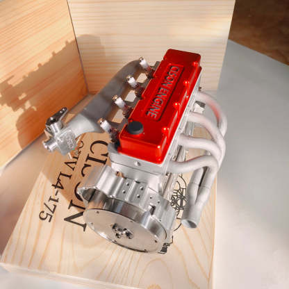 CISON L4-175 17.5cc Miniature OHV Four-cylinder Four-Stroke Engine Kits that Runs on Gas for RC Cars Ships