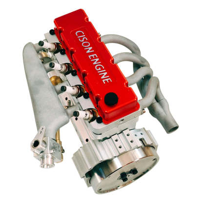 CISON L4-175 17.5cc Miniature OHV Four-cylinder Four-Stroke Engine Kits that Runs on Gas for RC Cars Ships