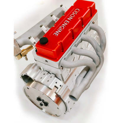 CISON L4-175 17.5cc Miniature OHV Four-cylinder Four-Stroke Engine Kits that Runs on Gas for RC Cars Ships