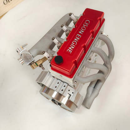 CISON L4-175 17.5cc Miniature OHV Four-cylinder Four-Stroke Engine Kits that Runs on Gas for RC Cars Ships