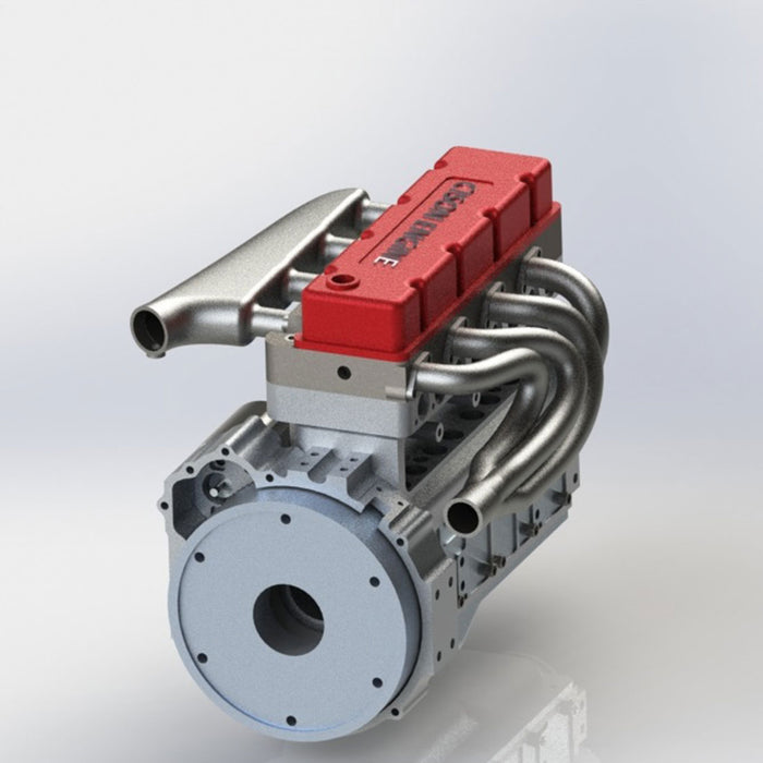 CISON L4-175 17.5cc Miniature OHV Four-cylinder Four-Stroke Engine Kits that Runs on Gas for RC Cars Ships