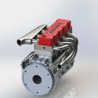 CISON L4-175 17.5cc Miniature OHV Four-cylinder Four-Stroke Engine Kits that Runs on Gas for RC Cars Ships