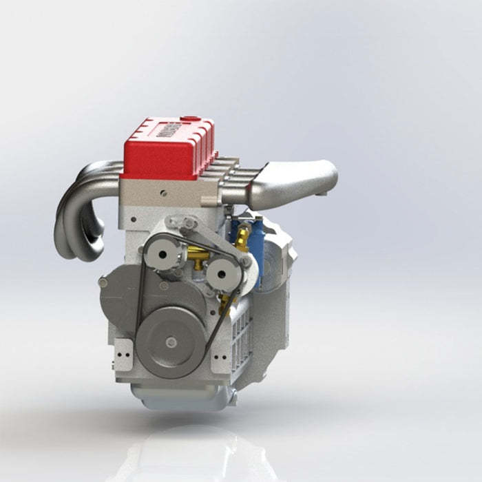 CISON L4-175 17.5cc Miniature OHV Four-cylinder Four-Stroke Engine Kits that Runs on Gas for RC Cars Ships