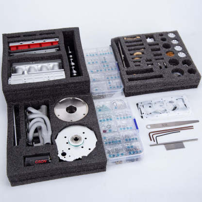 CISON L4-175 17.5cc Miniature OHV Four-cylinder Four-Stroke Engine Kits that Runs on Gas for RC Cars Ships