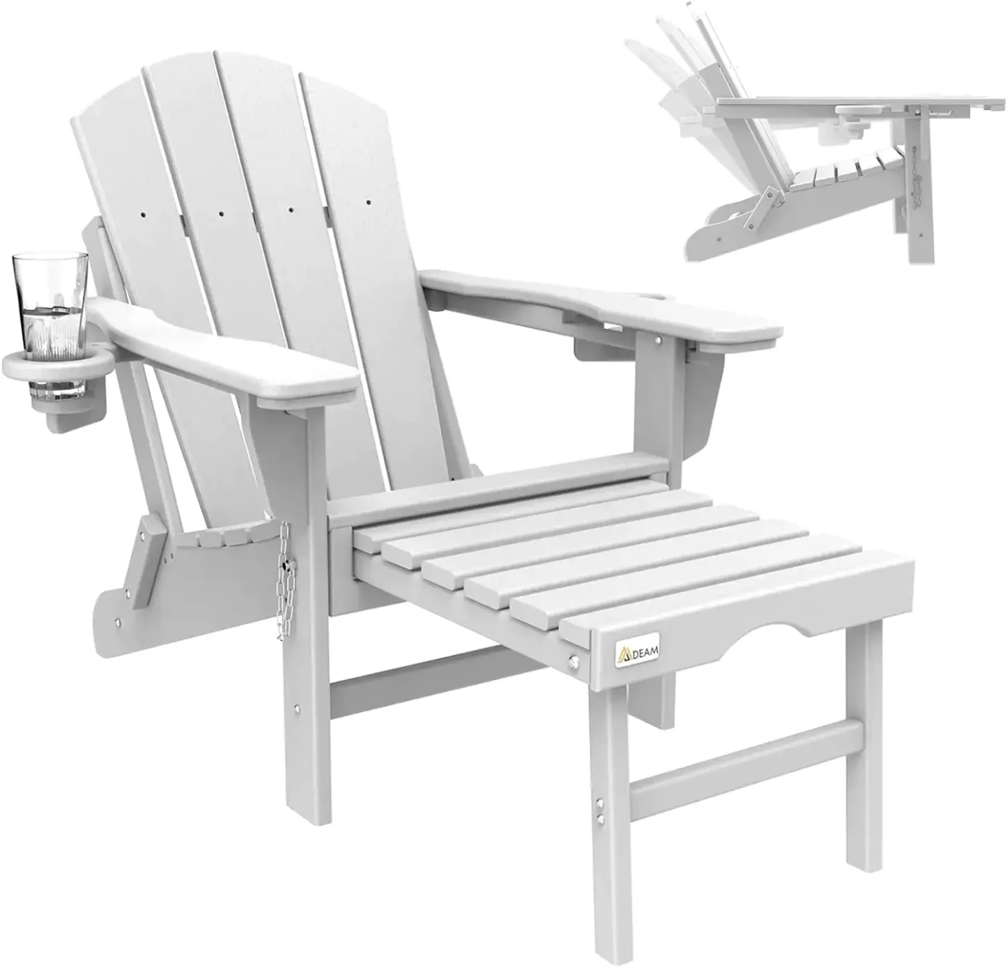 ⛱️ Mdeam Folding Outdoor Adirondack Chairs Weather Resistant for Patio