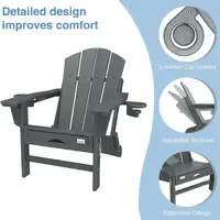 ⛱️ Mdeam Folding Outdoor Adirondack Chairs Weather Resistant for Patio