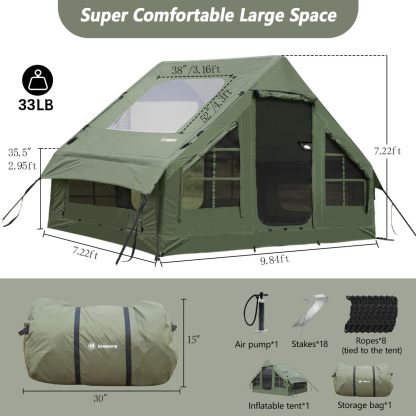 Inflatable Tent with Pump