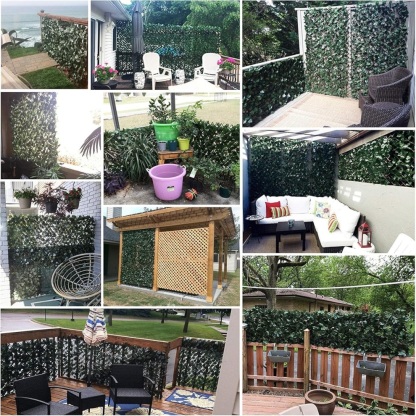 Artificial Plants Expandable Privacy Fence