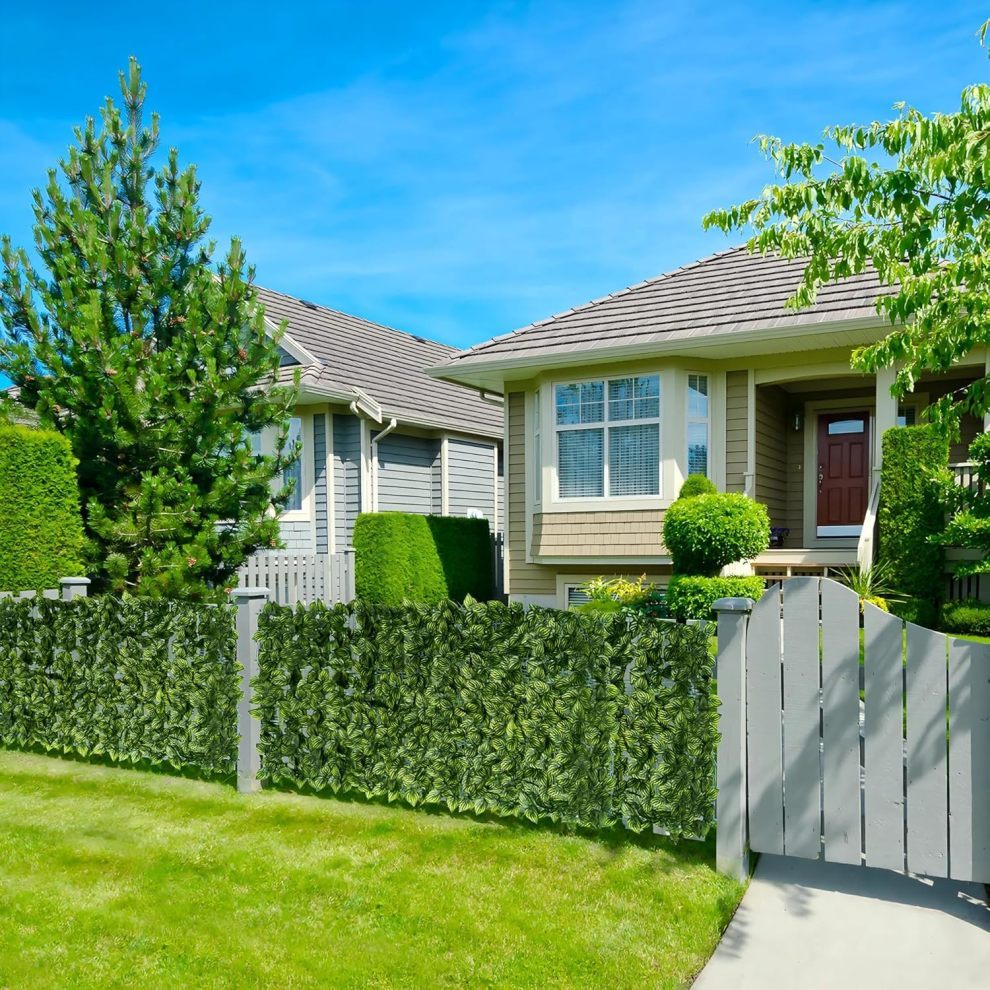 Artificial Plants Expandable Privacy Fence