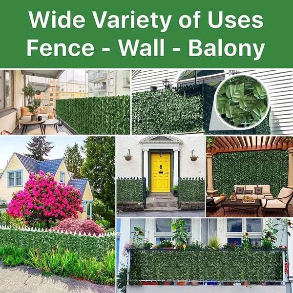 Artificial Plants Expandable Privacy Fence
