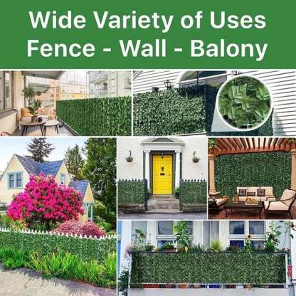 Artificial Plants Expandable Privacy Fence