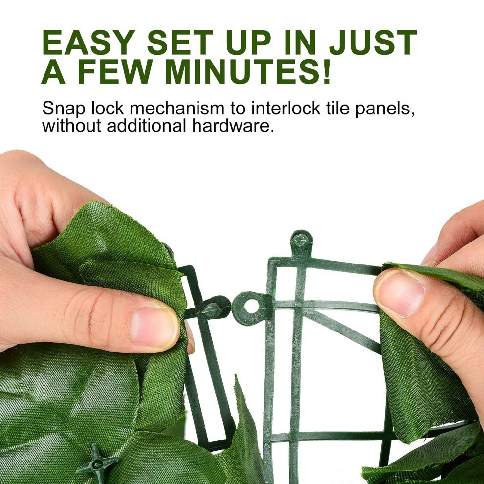 Artificial Plants Expandable Privacy Fence